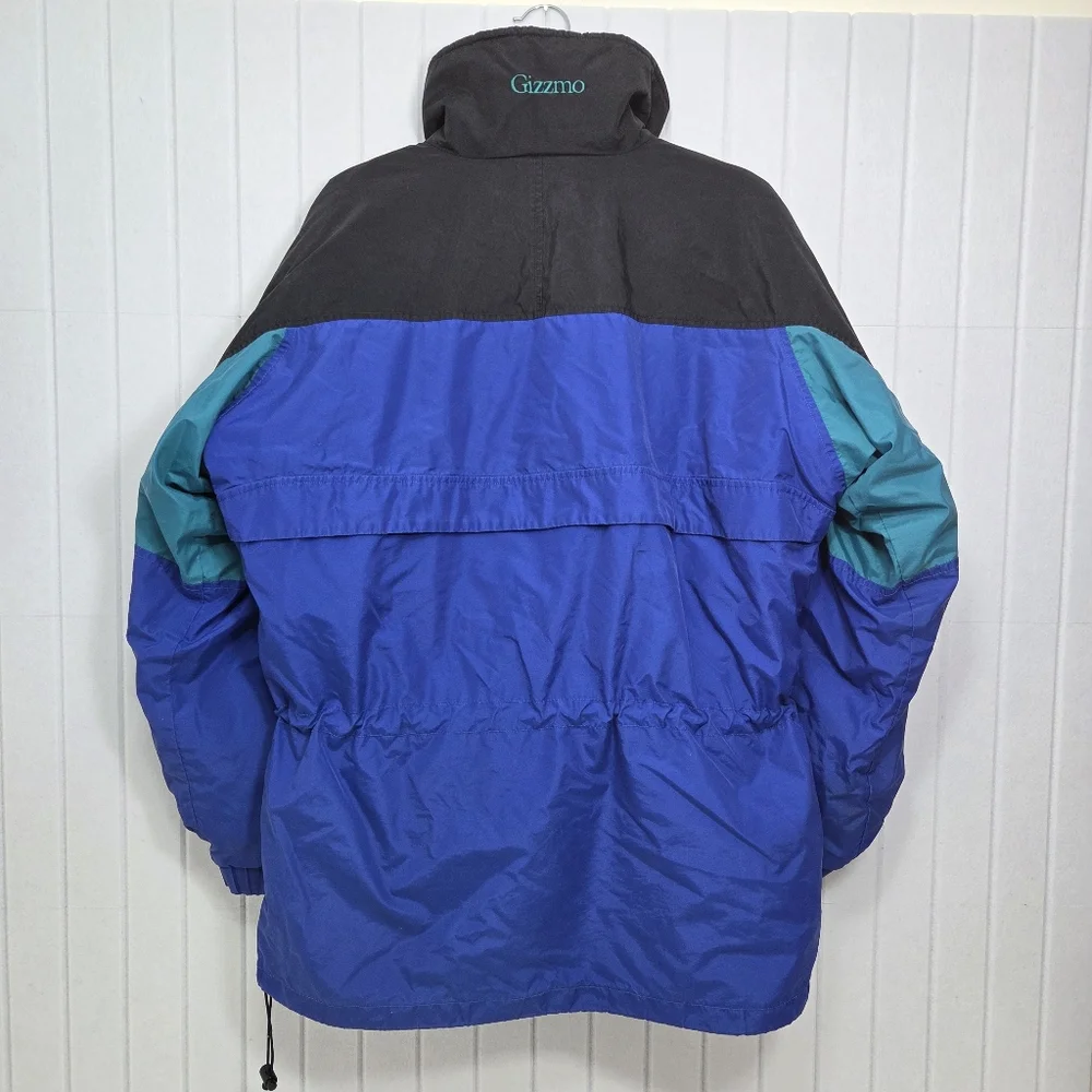 Columbia Vintage Men's Size XL blue full zip‎ colorblock vtg 90s Winter Jacket